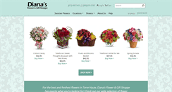 Desktop Screenshot of dianasflower.com